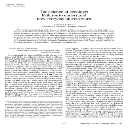 The science of cycology: Failures to understand how everyday objects work