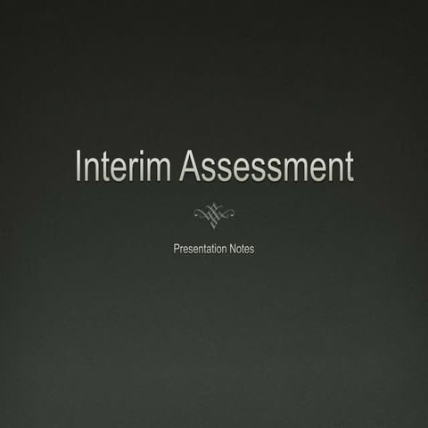 L4 Illusion of Life - Interim Assessment