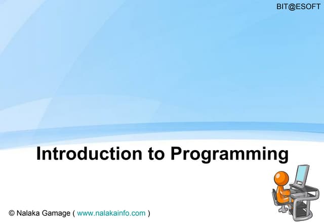 L 00   introduction to programming