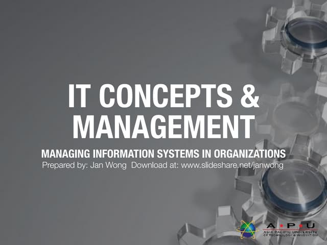 L002 IT Concepts & Management (2016)