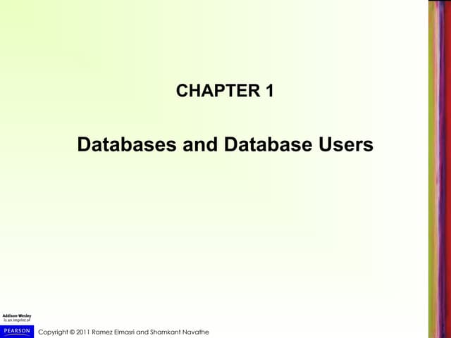 L01- Databases & Database Users ppt for DBMS