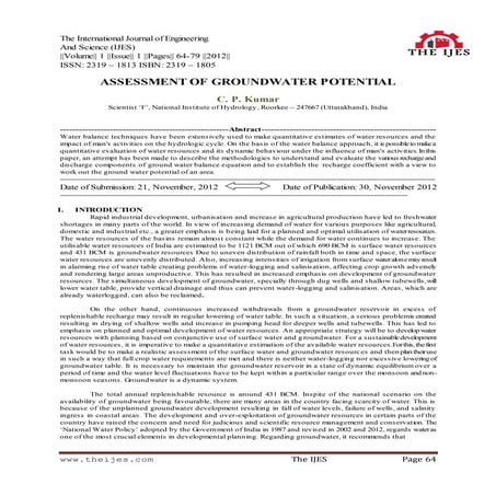 The International Journal of Engineering and Science | PDF