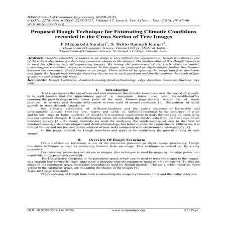 Proposed Hough Technique for Estimating Climatic Conditions recorded in the C...