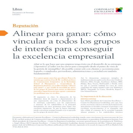 L01 alinear para ganar como vincular a todos los grupos de interés para conse...