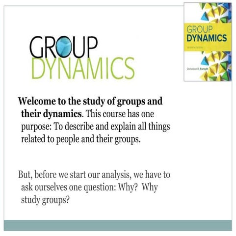 Introduction Postable Group Dynamic Chapter 1 | PDF