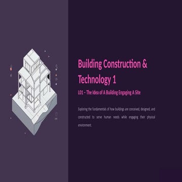 Building construction ppt | PPTX