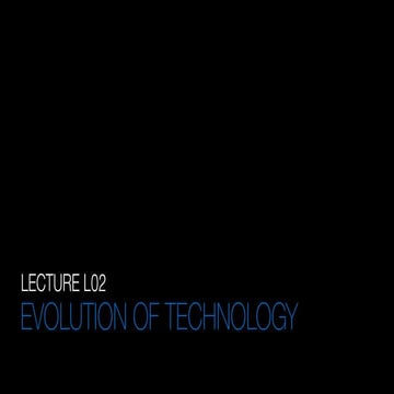 New Technology 2017 L02 Evolution of Technology