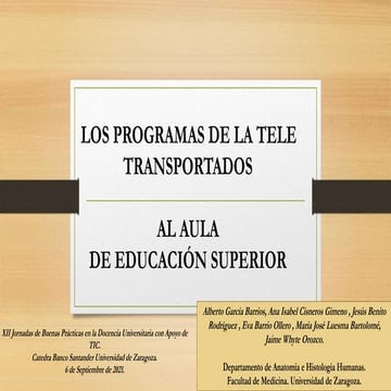 Los programas de la tele transportados al aula de Educación Superior