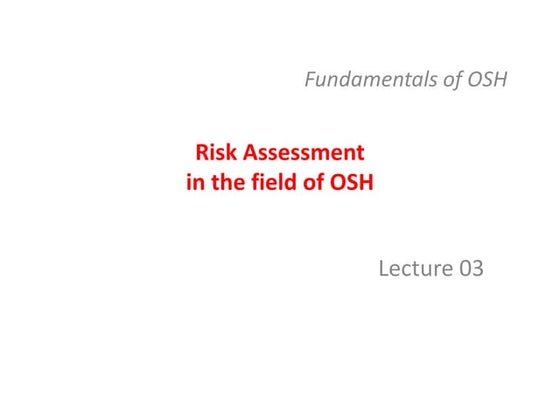 Risk Assessment & Job Safety Analysis | JSA | RA | PDF