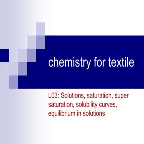  solutions lecture of textile chemistry