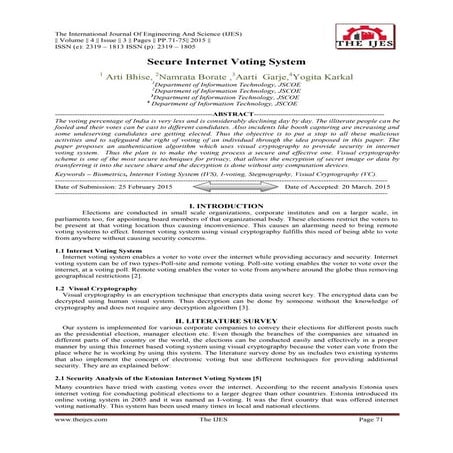 Secure Internet Voting System