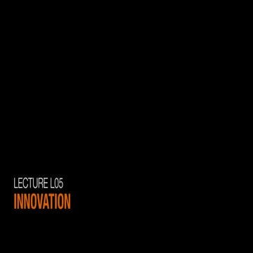 L05 Innovation