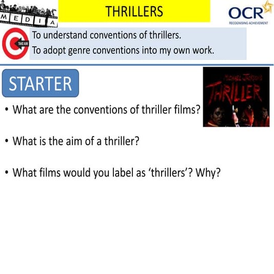 L05 thriller conventions
