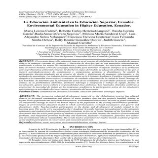 La Educación Ambiental en la Educac...