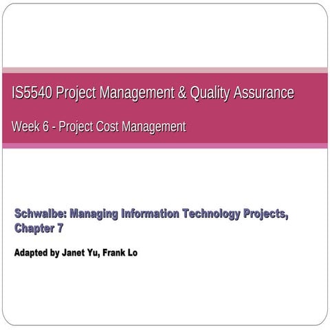 L06 cost management