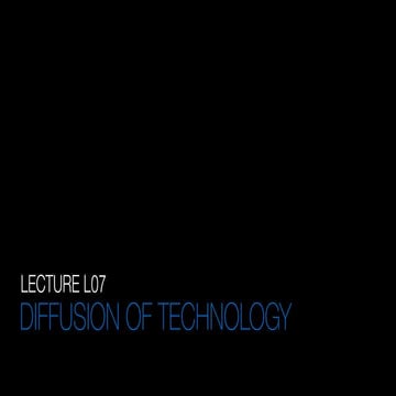 L06 Diffusion of Innovation