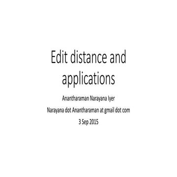 L06 stemmer and edit distance