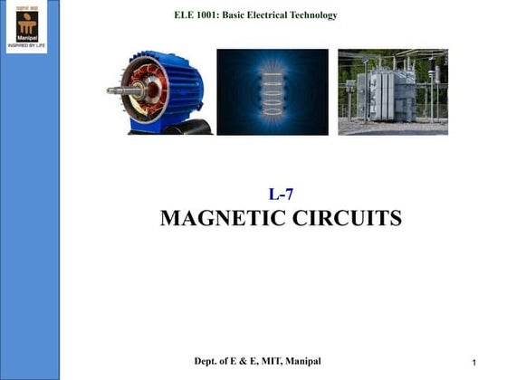 magnetic circuit of basic electrical eng | PDF