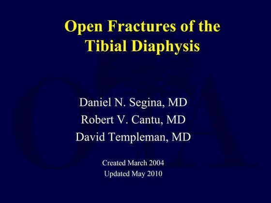 Open fracture types and management .pptx