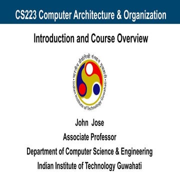 computer architecture and organixation course