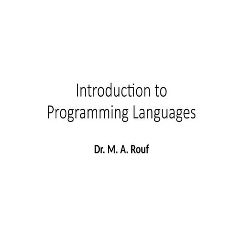 L1.1.2 Introduction to Programming Languages.pptx