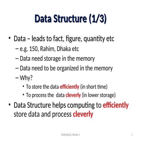 L1_Introduction of DS Data Structure link list.ppt