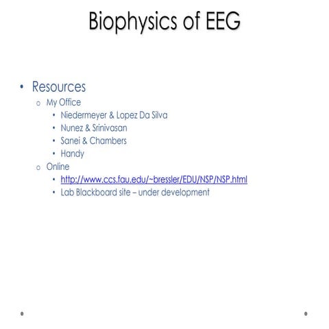 Biophysical Basis of EEG