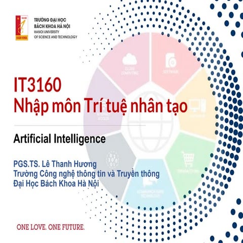 Lesson 1 Nhập môn trí tuệ nhân tạo - Lê Thanh Hương