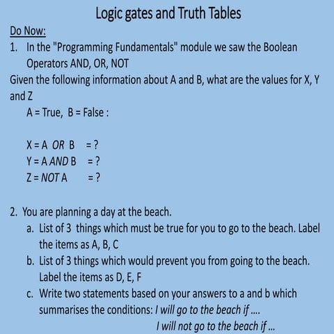 L1 - Logic Gate & Truth Tables - student.pdf image.