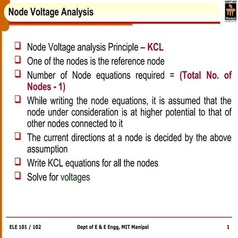Node Voltage Method | PPT