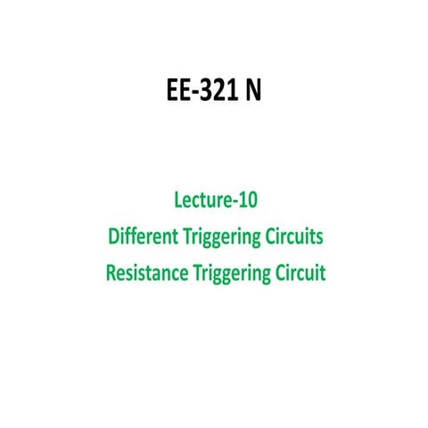 L10 res triggering circuit