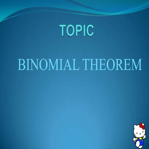 L10 binomial theorem