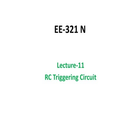 L11 rc triggering circuit