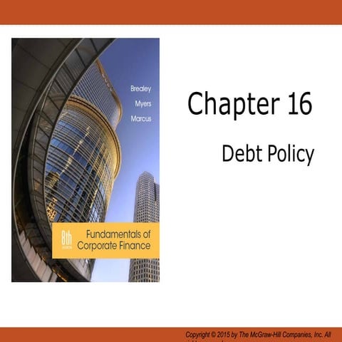 Does Debt policy matter Brealey, Myers and Allen .ppt