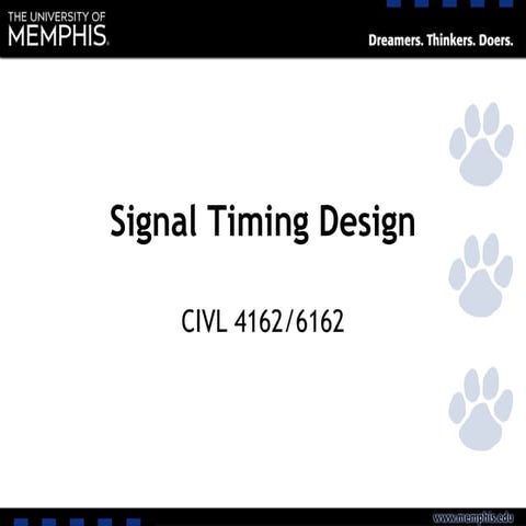 L11 Signal Timing Design 