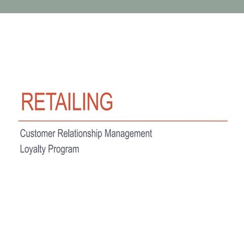 retailing-customer loyalty