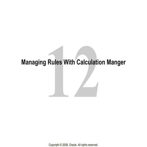 Hands on-guide-for-calculation-manager | PDF
