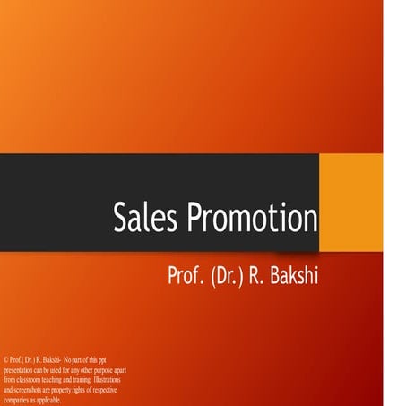 L12 sales promotion