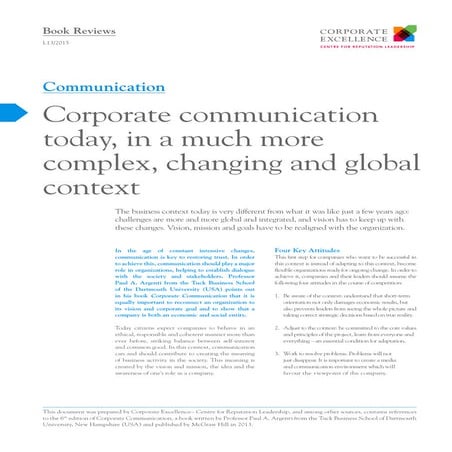 Corporate Communication