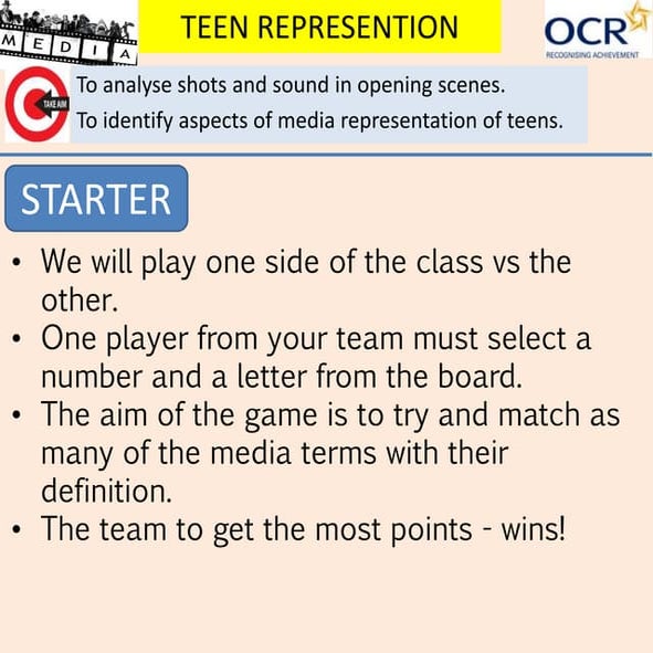 Representation of teenagers