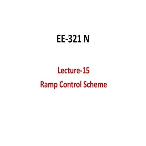 L15 ramp control scheme