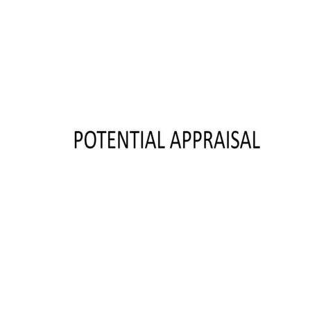 L15 potential appraisal