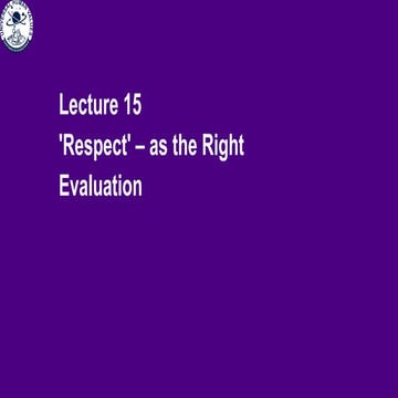 L 15 Respect v6 uhv ppt college demo slides | PPTX