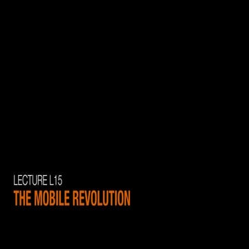 L15 The Mobile Revolution