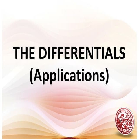 L17 the differentials (applications)