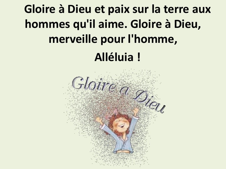 L188 Gloire à Dieu