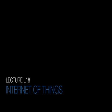 L18 Internet of Things