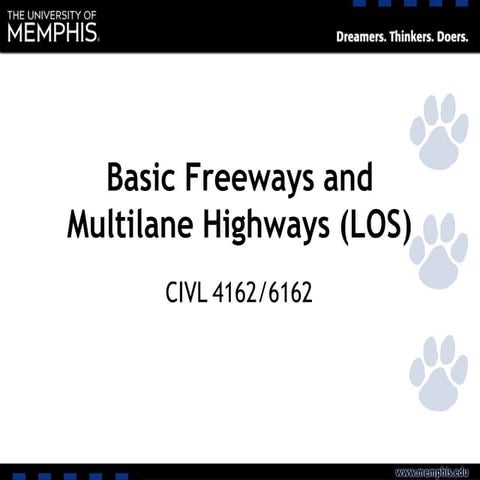 L19 Basic Freeway and Multilane Segments 