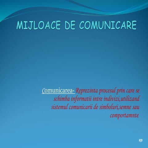 Mijloace de comunicare