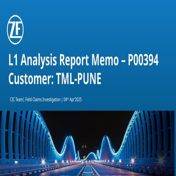 L1 DDU Analysis Report - P00394.pptxnnnnn | PPTX